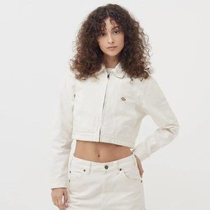 Dickies Workwear Bomber Jacket Womens Small White